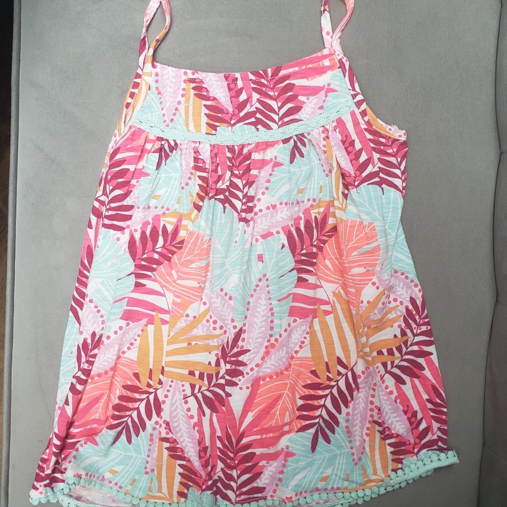 Cat & Jack Girls Floral Top Size M 7/8